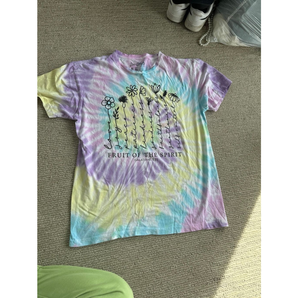 Christian tie dye tee